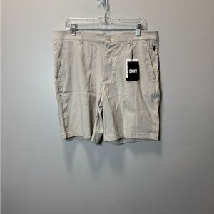 DKNY Flat‎ Front Shorts
Rise 12”
Inseam 8.5 “
Length 9”